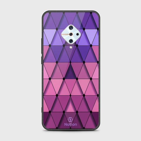 Vivo Y9s Cover- Onation Pyramid Series - HQ Ultra Shine Premium Infinity Glass Soft Silicon Borders Case