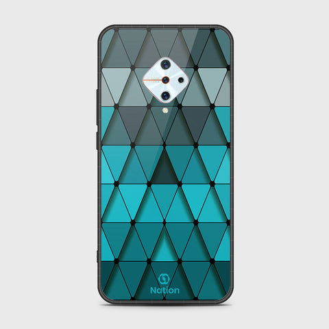 Vivo Y9s Cover- Onation Pyramid Series - HQ Ultra Shine Premium Infinity Glass Soft Silicon Borders Case