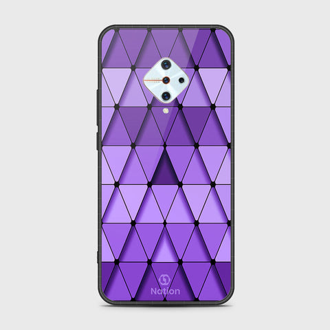 Vivo Y9s Cover- Onation Pyramid Series - HQ Ultra Shine Premium Infinity Glass Soft Silicon Borders Case