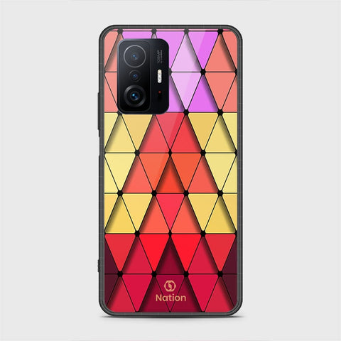 Xiaomi 11T Pro Cover- Onation Pyramid Series - HQ Ultra Shine Premium Infinity Glass Soft Silicon Borders Case