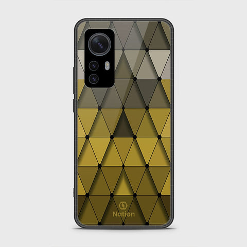 Xiaomi 12 Pro Cover- Onation Pyramid Series - HQ Ultra Shine Premium Infinity Glass Soft Silicon Borders Case