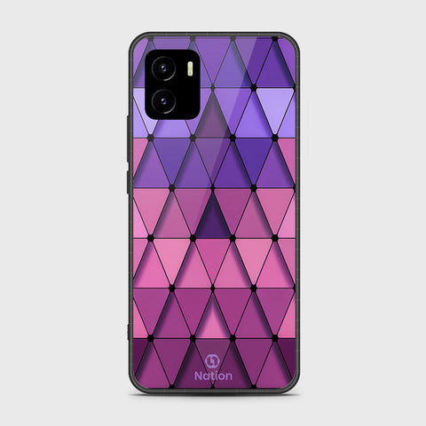 Vivo Y10 Cover- Onation Pyramid Series - HQ Ultra Shine Premium Infinity Glass Soft Silicon Borders Case