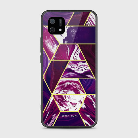 Oppo A16e Cover - O'Nation Shades of Marble Series - HQ Ultra Shine Premium Infinity Glass Soft Silicon Borders Case