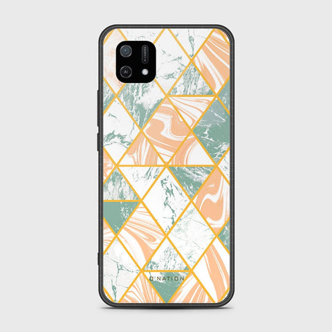 Oppo A16e Cover - O'Nation Shades of Marble Series - HQ Ultra Shine Premium Infinity Glass Soft Silicon Borders Case