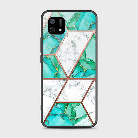 Oppo A16e Cover - O'Nation Shades of Marble Series - HQ Ultra Shine Premium Infinity Glass Soft Silicon Borders Case