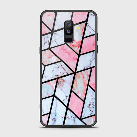 Samsung Galaxy A6 Plus 2018 Cover- O'Nation Shades of Marble Series - HQ Ultra Shine Premium Infinity Glass Soft Silicon Borders Case