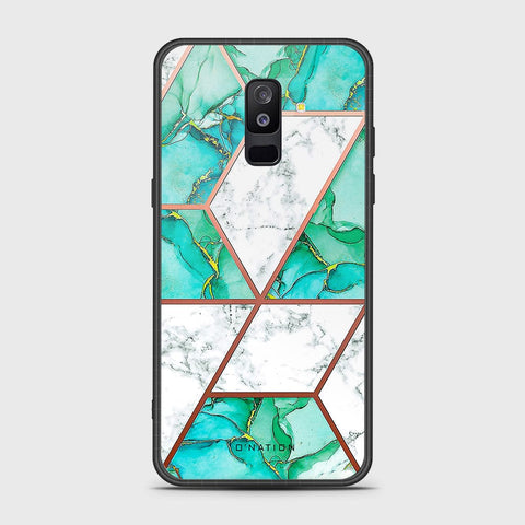 Samsung Galaxy A6 Plus 2018 Cover- O'Nation Shades of Marble Series - HQ Ultra Shine Premium Infinity Glass Soft Silicon Borders Case