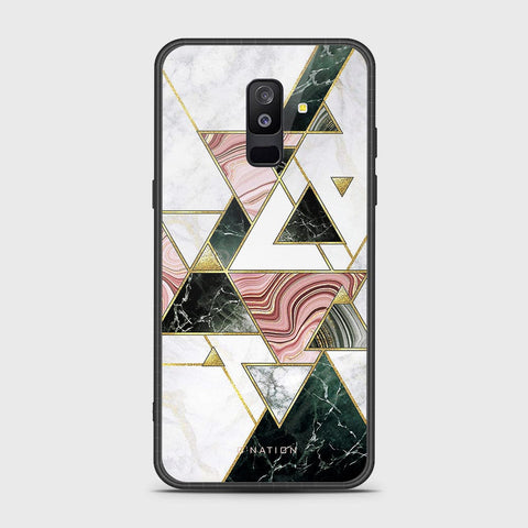 Samsung Galaxy A6 Plus 2018 Cover- O'Nation Shades of Marble Series - HQ Ultra Shine Premium Infinity Glass Soft Silicon Borders Case