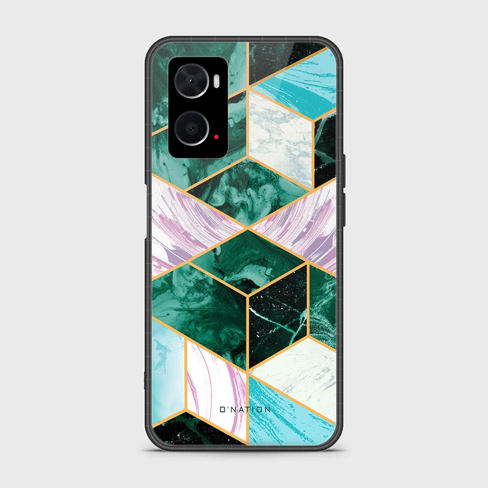 Oppo A36 Cover - O'Nation Shades of Marble Series - HQ Ultra Shine Premium Infinity Glass Soft Silicon Borders Case