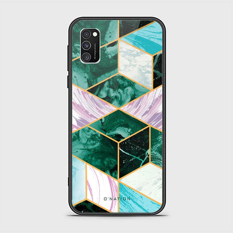 Samsung Galaxy A02s Cover - O'Nation Shades of Marble Series - HQ Ultra Shine Premium Infinity Glass Soft Silicon Borders Case