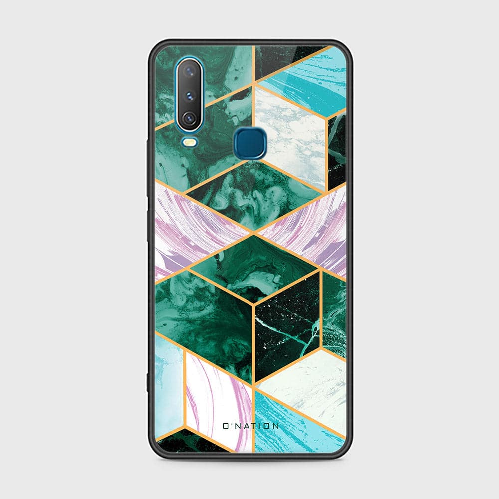 Vivo Y12 Cover - O'Nation Shades of Marble Series - HQ Ultra Shine Premium Infinity Glass Soft Silicon Borders Case