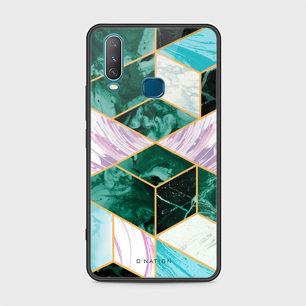 Vivo Y15 Cover - O'Nation Shades of Marble Series - HQ Ultra Shine Premium Infinity Glass Soft Silicon Borders Case