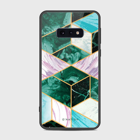 Samsung Galaxy S10e Cover - O'Nation Shades of Marble Series - HQ Ultra Shine Premium Infinity Glass Soft Silicon Borders Case