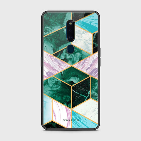 Oppo F11 Pro Cover - O'Nation Shades of Marble Series - HQ Ultra Shine Premium Infinity Glass Soft Silicon Borders Case