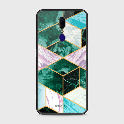 Oppo F11 Cover - O'Nation Shades of Marble Series - HQ Ultra Shine Premium Infinity Glass Soft Silicon Borders Case