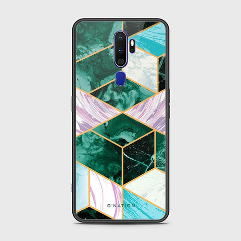 Oppo A9 2020 Cover - O'Nation Shades of Marble Series - HQ Ultra Shine Premium Infinity Glass Soft Silicon Borders Case