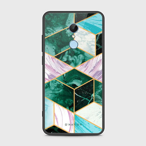 Redmi 5 Plus Cover - O'Nation Shades of Marble Series - HQ Ultra Shine Premium Infinity Glass Soft Silicon Borders Case