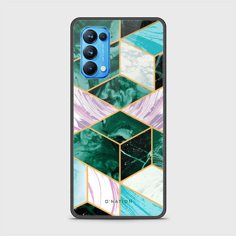 Oppo Reno 5 Pro 5G Cover - O'Nation Shades of Marble Series - HQ Ultra Shine Premium Infinity Glass Soft Silicon Borders Case