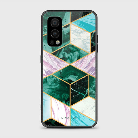 OnePlus Nord 2 Cover - O'Nation Shades of Marble Series - HQ Ultra Shine Premium Infinity Glass Soft Silicon Borders Case