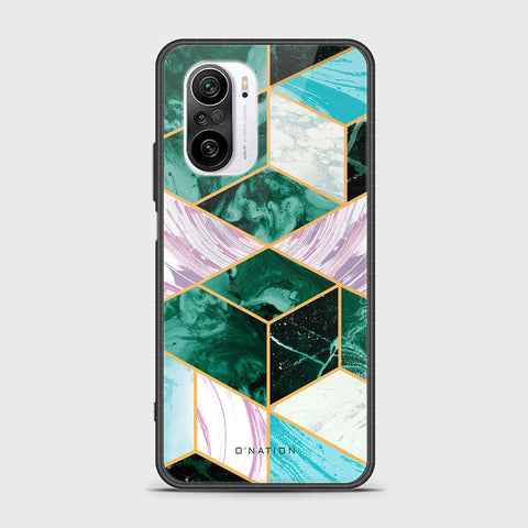 Xiaomi Redmi K40 Cover - O'Nation Shades of Marble Series - HQ Ultra Shine Premium Infinity Glass Soft Silicon Borders Case