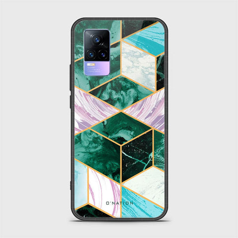 Vivo Y73 Cover - O'Nation Shades of Marble Series - HQ Ultra Shine Premium Infinity Glass Soft Silicon Borders Case