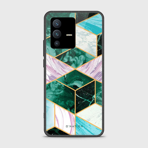 Vivo V23 5G Cover - O'Nation Shades of Marble Series - HQ Ultra Shine Premium Infinity Glass Soft Silicon Borders Case