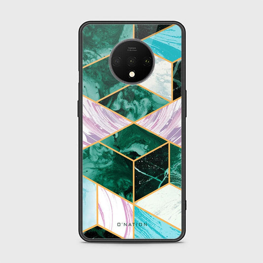 OnePlus 7T Cover - O'Nation Shades of Marble Series - HQ Ultra Shine Premium Infinity Glass Soft Silicon Borders Case