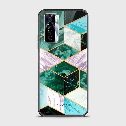 Tecno Camon 17 Pro Cover - O'Nation Shades of Marble Series - HQ Ultra Shine Premium Infinity Glass Soft Silicon Borders Case