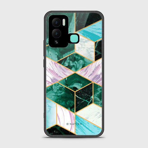 Infinix Hot 12 Play Cover - O'Nation Shades of Marble Series - HQ Ultra Shine Premium Infinity Glass Soft Silicon Borders Case