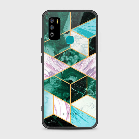 Infinix Hot 9 Play Cover - O'Nation Shades of Marble Series - HQ Ultra Shine Premium Infinity Glass Soft Silicon Borders Case