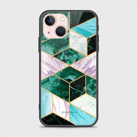 iPhone 14 Plus Cover - O'Nation Shades of Marble Series - HQ Ultra Shine Premium Infinity Glass Soft Silicon Borders Case