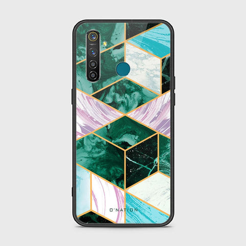 Realme 5 Pro Cover - O'Nation Shades of Marble Series - HQ Ultra Shine Premium Infinity Glass Soft Silicon Borders Case