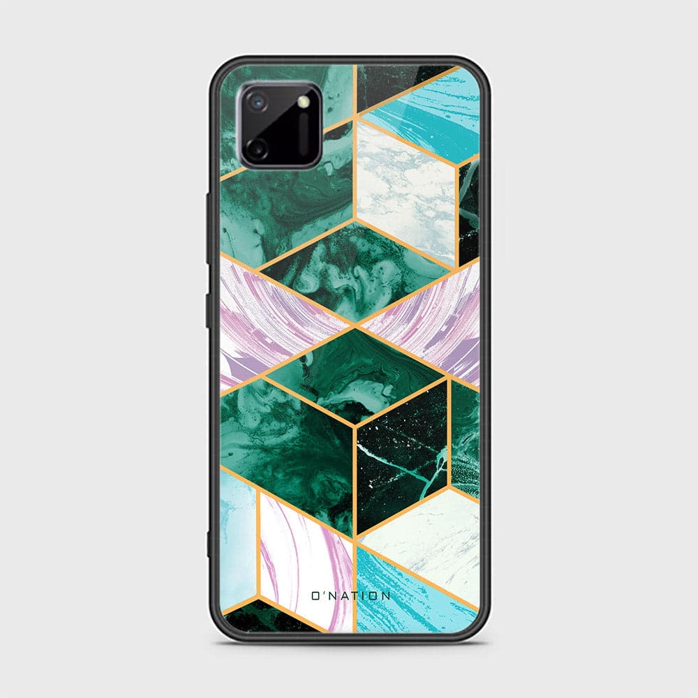 Realme C11 Cover - O'Nation Shades of Marble Series - HQ Ultra Shine Premium Infinity Glass Soft Silicon Borders Case