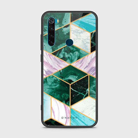 Xiaomi Redmi Note 8 Cover - O'Nation Shades of Marble Series - HQ Ultra Shine Premium Infinity Glass Soft Silicon Borders Case