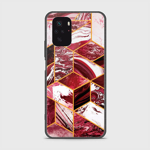 Xiaomi Redmi Note 10 4G Cover - O'Nation Shades of Marble Series - HQ Ultra Shine Premium Infinity Glass Soft Silicon Borders Case