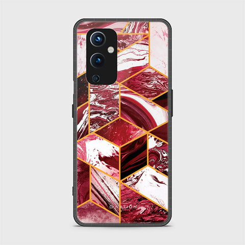 OnePlus 9 Cover - O'Nation Shades of Marble Series - HQ Ultra Shine Premium Infinity Glass Soft Silicon Borders Case