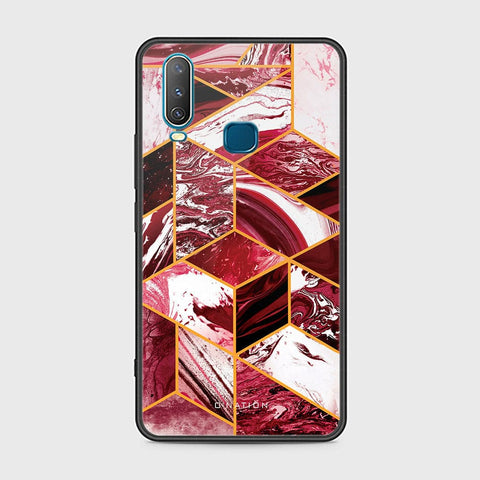 Vivo Y15 Cover - O'Nation Shades of Marble Series - HQ Ultra Shine Premium Infinity Glass Soft Silicon Borders Case