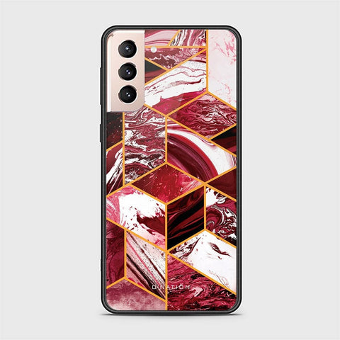 Samsung Galaxy S21 Plus 5G Cover - O'Nation Shades of Marble Series - HQ Ultra Shine Premium Infinity Glass Soft Silicon Borders Case