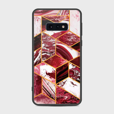 Samsung Galaxy S10e Cover - O'Nation Shades of Marble Series - HQ Ultra Shine Premium Infinity Glass Soft Silicon Borders Case