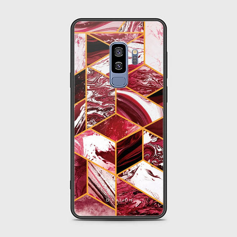 Samsung Galaxy S9 Plus Cover - O'Nation Shades of Marble Series - HQ Ultra Shine Premium Infinity Glass Soft Silicon Borders Case