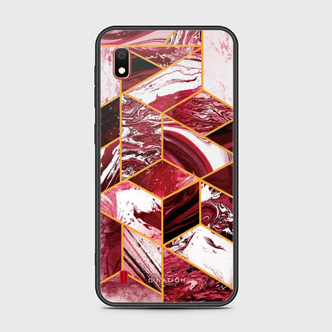 Samsung Galaxy A10 Cover - O'Nation Shades of Marble Series - HQ Ultra Shine Premium Infinity Glass Soft Silicon Borders Case