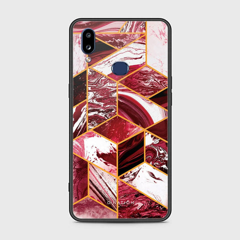 Samsung Galaxy A10s Cover - O'Nation Shades of Marble Series - HQ Ultra Shine Premium Infinity Glass Soft Silicon Borders Case