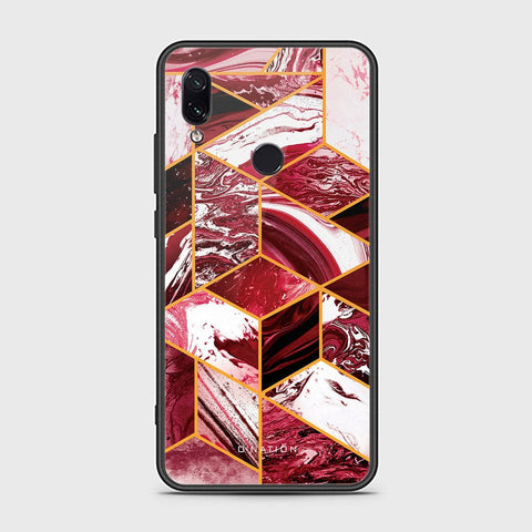 Xiaomi Redmi Note 7 Cover - O'Nation Shades of Marble Series - HQ Ultra Shine Premium Infinity Glass Soft Silicon Borders Case