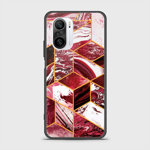 Xiaomi Redmi K40 Cover - O'Nation Shades of Marble Series - HQ Ultra Shine Premium Infinity Glass Soft Silicon Borders Case