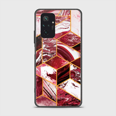 Xiaomi Redmi Note 10 Pro Max Cover - O'Nation Shades of Marble Series - HQ Ultra Shine Premium Infinity Glass Soft Silicon Borders Case