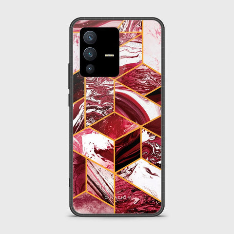 Vivo V23 5G Cover - O'Nation Shades of Marble Series - HQ Ultra Shine Premium Infinity Glass Soft Silicon Borders Case