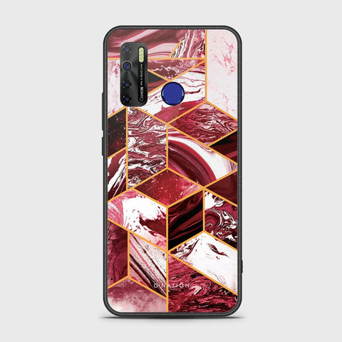 Infinix Hot 9 Pro Cover - O'Nation Shades of Marble Series - HQ Ultra Shine Premium Infinity Glass Soft Silicon Borders Case