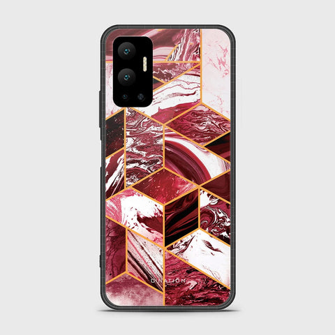 Infinix Hot 12 Cover - O'Nation Shades of Marble Series - HQ Ultra Shine Premium Infinity Glass Soft Silicon Borders Case