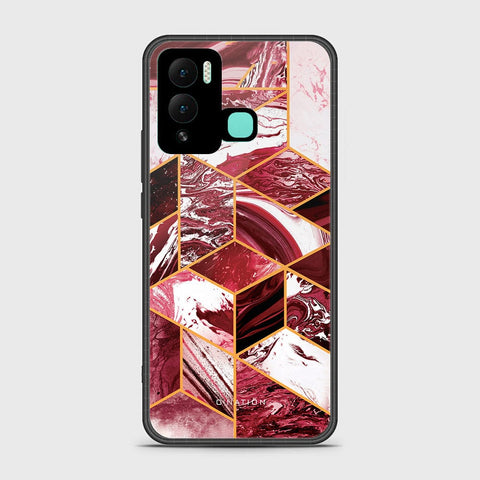 Infinix Hot 12 Play Cover - O'Nation Shades of Marble Series - HQ Ultra Shine Premium Infinity Glass Soft Silicon Borders Case