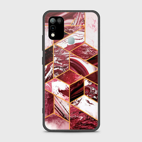 Infinix Hot 10 Play Cover - O'Nation Shades of Marble Series - HQ Ultra Shine Premium Infinity Glass Soft Silicon Borders Case